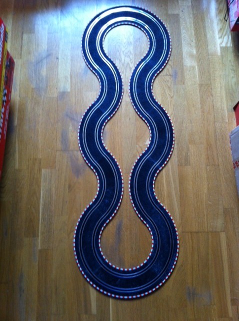 scalextric compact  circuito con curvas 90º